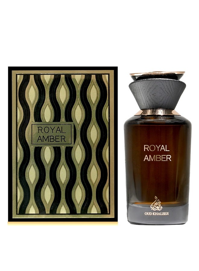 عود خليجي عطر رويال أمبر 100مل – عطر فاخر شرقي زهري خشبي - Image 3