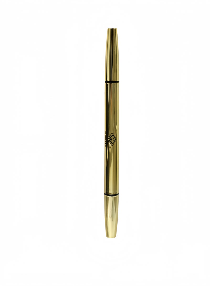 STARPLEX Double-Ended Glitter Liquid Eyeliner Gold Shimmer, Waterproof Sweatproof Smudge-Proof, Quick Dry 2-in-1 Dual Tip, 5 Shades, Ideal for Sensitive Eyes - Image 4