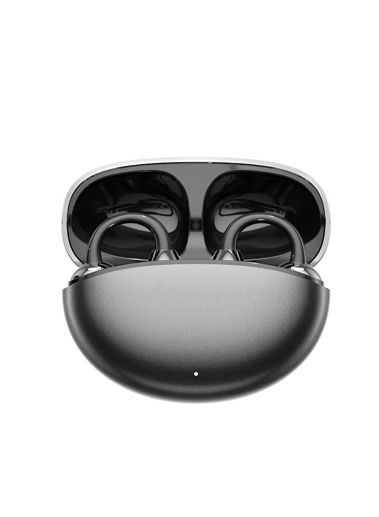 MOTMOOK Open Ear Ring True Open Ear Headphones, Lightweight Comfort Open Ear Clip Wireless Earbuds, Bluetooth 5.4 Headphones with Design Fit Sports Running, Exercise Black - Image 1