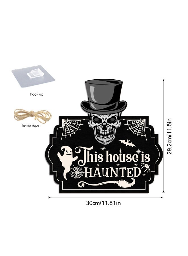 NIBEMINENT Halloween Wooden Ornaments - Perfect Combination of Mummy, Bat, and Ghost