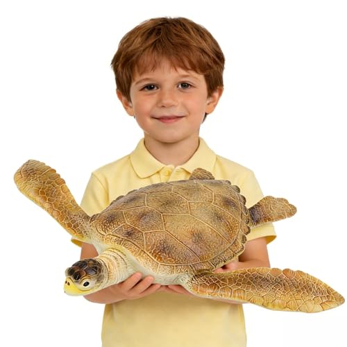 SmilerSmile Simulated Ocean Big Animal One pc 15 Inch Soft Filled Rubber Sea Educational Toys Sea Turtle - Image 1