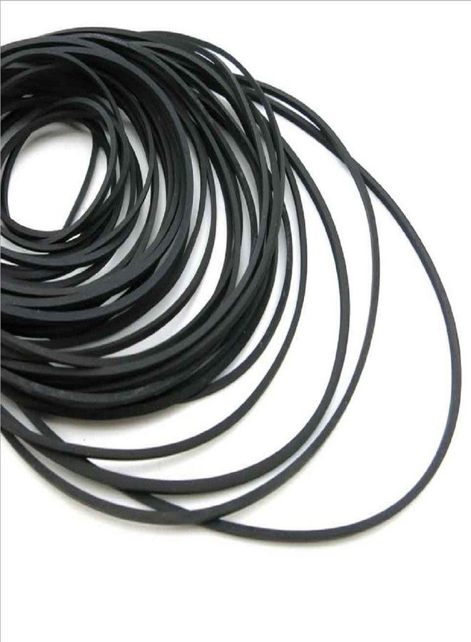 Alextend Set of 30-40pcs Pulley Belts Engine Drive Belts Black Rubber Transmission Belts for DIY Toy Module Car - Image 3