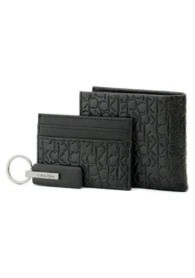 Calvin Klein Jeans Calvin Klein Men's Wallet Sets - Wallet ,Key Chain , Card Cases - Black - Image 1