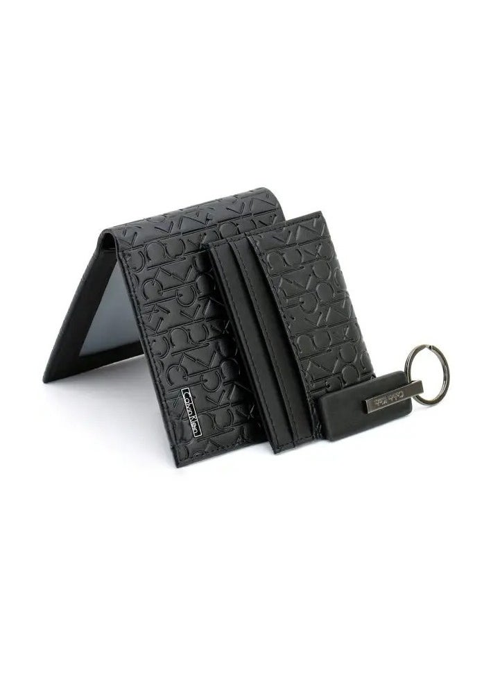 CALVIN KLEIN JEANS PLUS Calvin Klein Men's Wallet Sets - Wallet ,Key Chain , Card Cases - Black  - Image 3