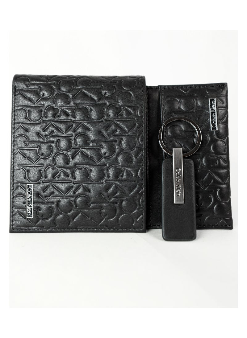 CALVIN KLEIN JEANS PLUS Calvin Klein Men's Wallet Sets - Wallet ,Key Chain , Card Cases - Black  - Image 4