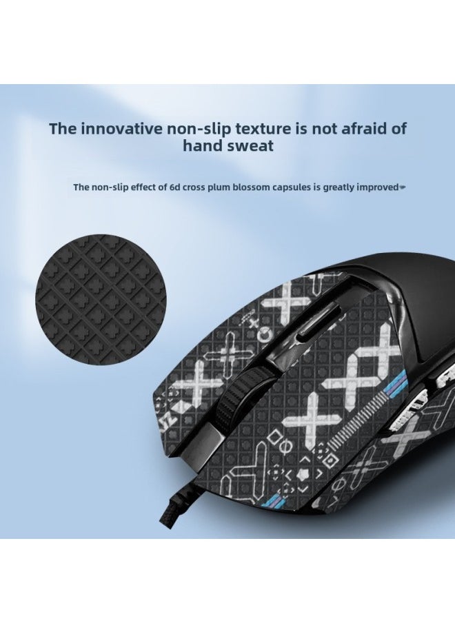 For Razer Razer Cobra Sticker Film Pro Pro Full-covered Mouse Anti-slip Sticker Wired Foot Sticker Foot Mat-Color:Cobra Pro  Black Gold Printed Mouse Sticker  - Image 5