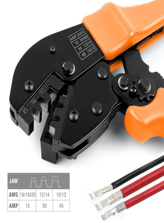 Tnisesm Wire Connector Crimping Tool for 15, 30 and 45 Amp Contacts DC Power Connector Modular Power Connector Kit - Image 3