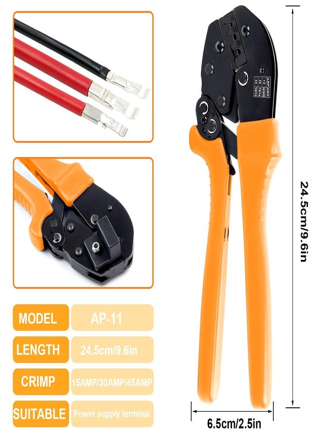 Tnisesm Wire Connector Crimping Tool for 15, 30 and 45 Amp Contacts DC Power Connector Modular Power Connector Kit - Image 2