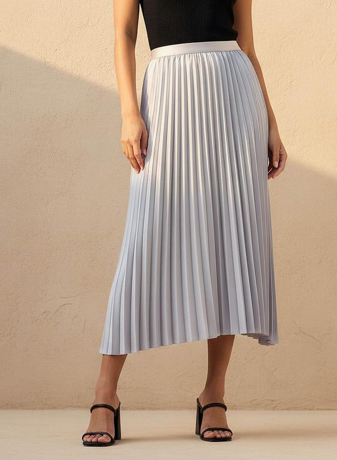 تواكستريمز تنورة ماكسي مطوية بخصر مطاطي من - Image 1