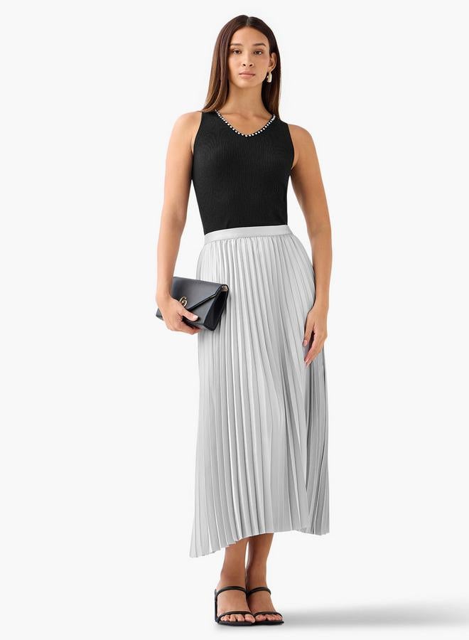2Xtremz Maxi Pleated Skirt with Elasticated Waist - Image 4