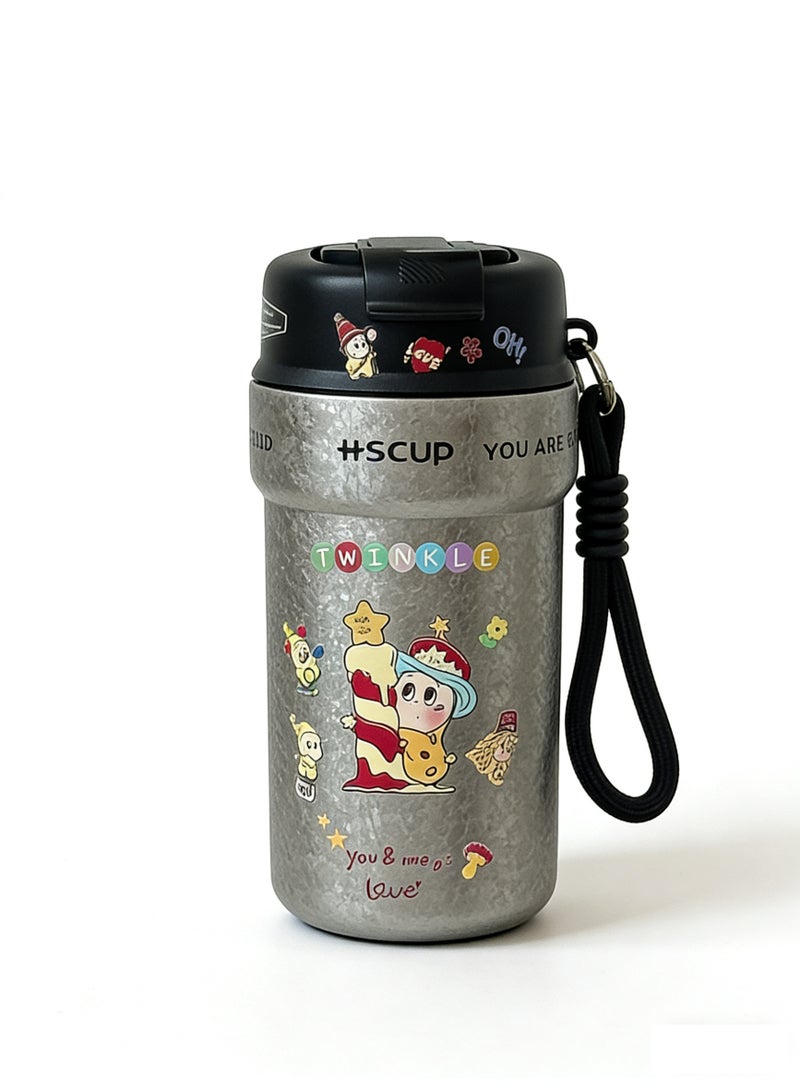 Star Cute Star-Shaped Portable Large-Capacity Stainless Steel Thermos Mug - Image 1