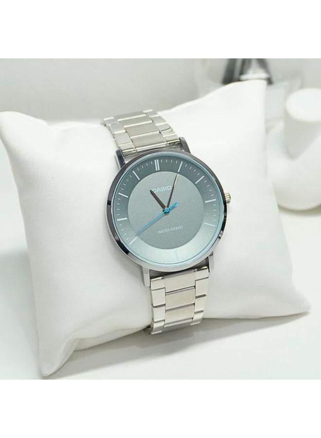 كاسيو ساعة تناظرية من الفولاذ المقاوم للصدأ MTP-VT04D-8EDF - Image 3