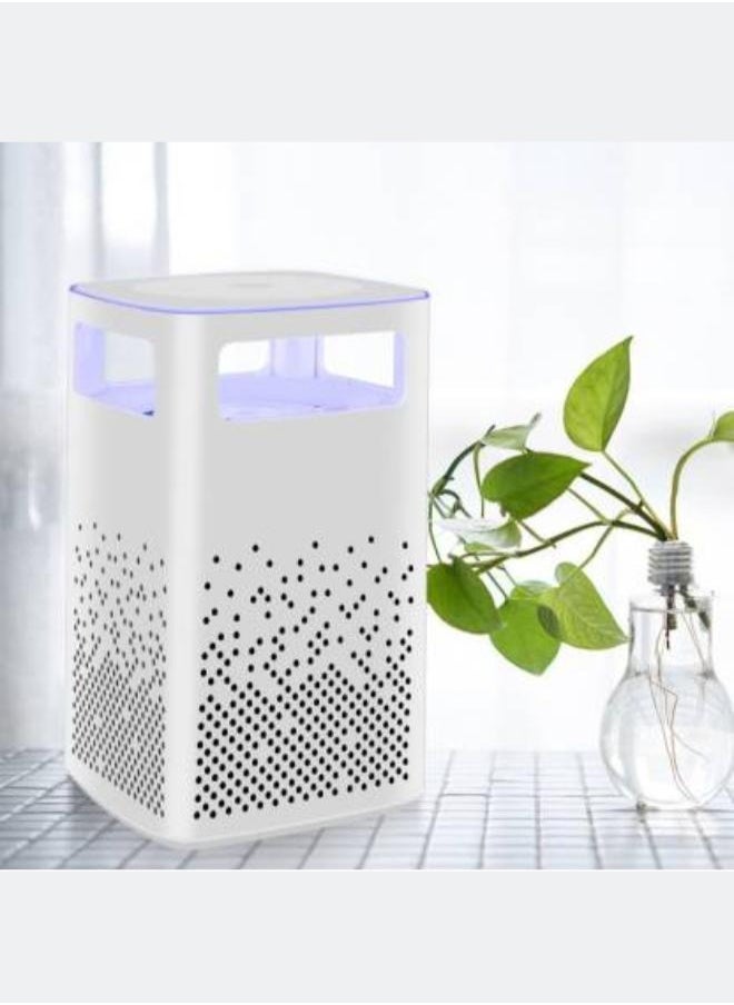 Executive LLC - Square Electric Mosquito Killer Bug Zappers with 360 Degrees LED Trap Lamp Portable Camping Lantern for Home Office Indoor and Outdoor Use (White) - Image 1
