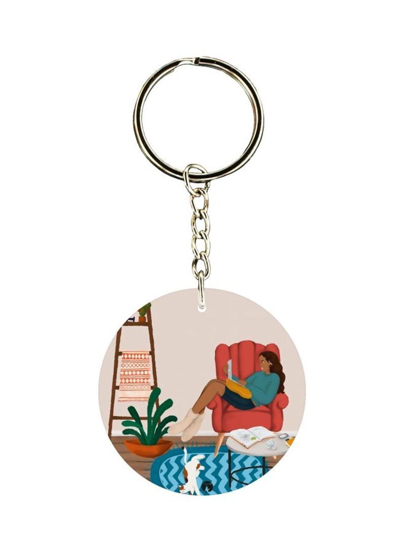RKN Cartoon Printed Double-Sided Keychain