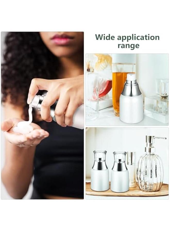 BWSJ Set of 3 Acrylic Airless Pump Vacuum Bottles for Thick Moisturizer and Skincare Creams 30ml Capacity for Travel or Home Use - Image 4