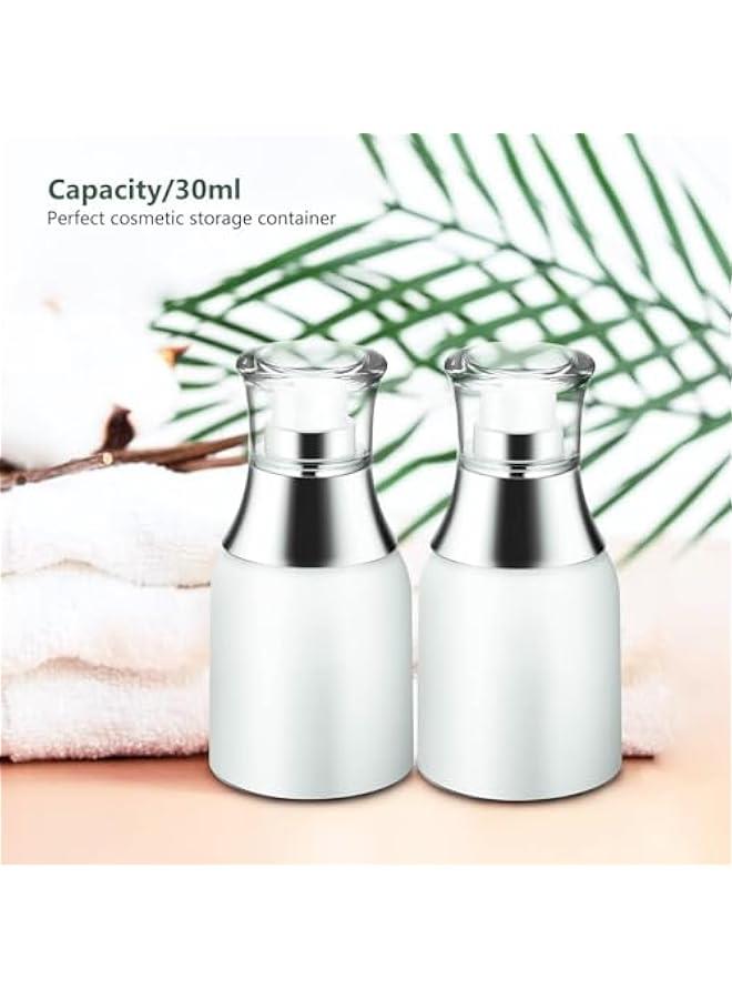 BWSJ Set of 3 Acrylic Airless Pump Vacuum Bottles for Thick Moisturizer and Skincare Creams 30ml Capacity for Travel or Home Use - Image 5