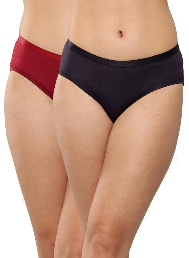 Leading Lady Pack of 2 - Solid Hipster Briefs - Image 1