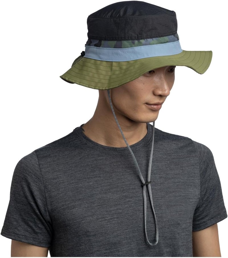 Buff Unisex Explore Booney Sun Hat - Forest Green - Image 4