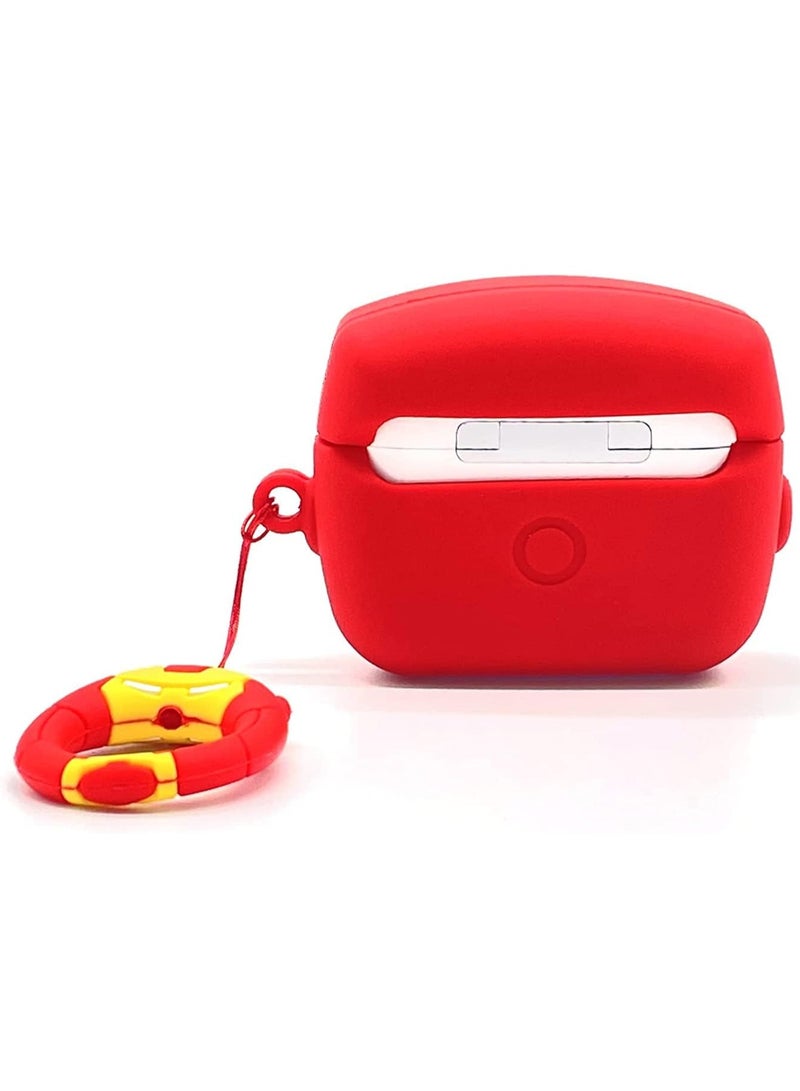 Compatible with AirPods 4 Case Soft Silicone Shockproof Cover for AirPods 4th Generation (2024), New 3D Cute Cartoon Creative Fun Case with Keychain Design - Image 3