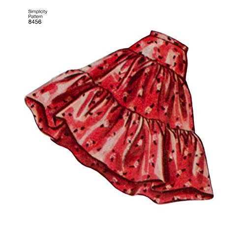 Simplicity نمط خياطة نسائي قديم من سيمبليسيتي US8456D5 من خمسينيات القرن الماضي، تنانير وفساتين، مقاسات 4-12 - Image 4