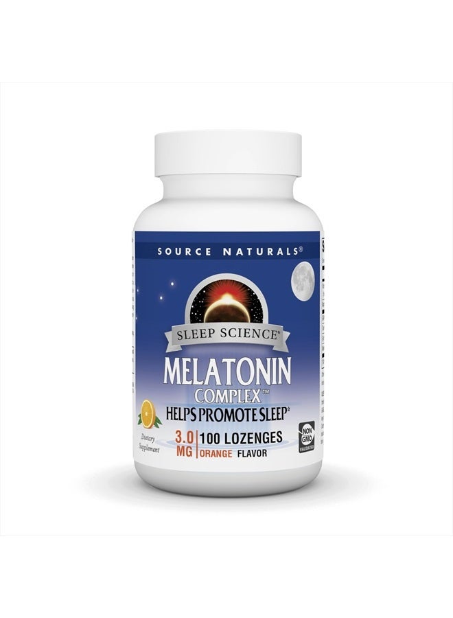 Source Naturals مركب الميلاتونين - 100 حبة مصنوعة بنكهة البرتقال - Image 1