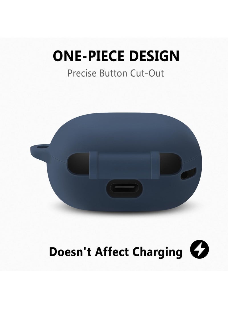 shomira Silicone Case for R50i, Protective Cover with Carabiner (Navy Blue) - Image 2