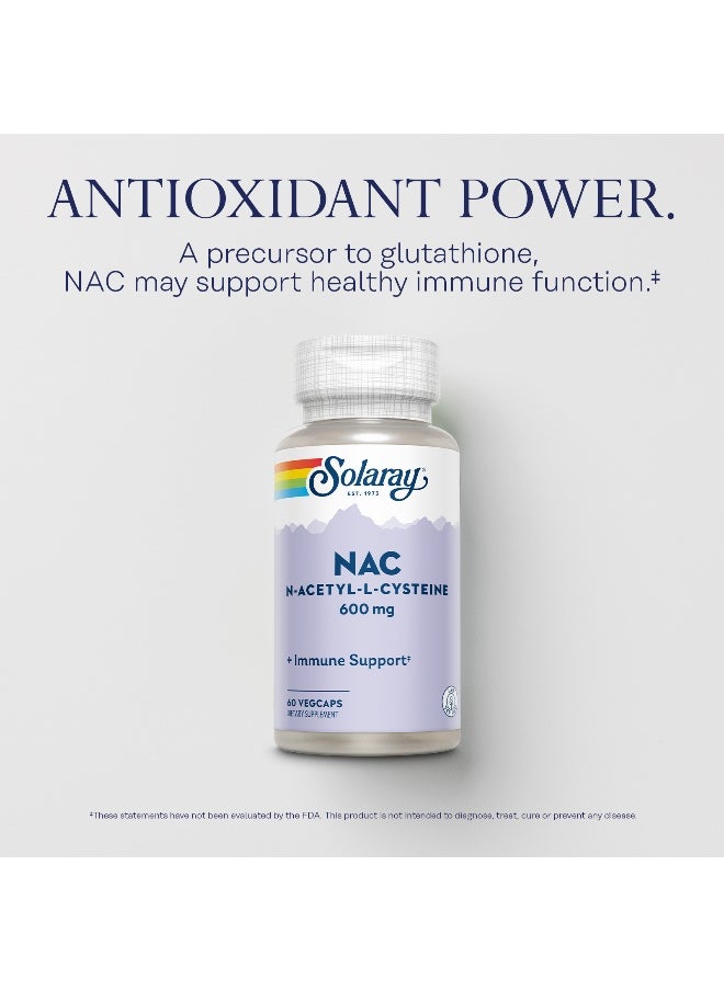 Solaray Nac 600Mg Antioxidant And Liver Detox Support 60 Vcaps  - Image 3