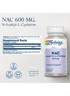 Solaray Nac 600Mg Antioxidant And Liver Detox Support 60 Vcaps  - Image 2