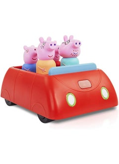 WOW! STUFF Peppa Pig'S Clever Car Interactive Pre-School Toy With Lights And Sounds - Self Driving - Plays Peppa Music And Talks - Motorized Vehicle With Collision Avoidance Sensors- Red  - Image 2