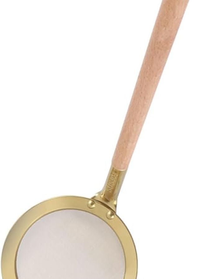 Stainless Steel Fine Mesh Skimmer With Wooden Handle For Hot Pot Cooking Oil Filter - Image 1