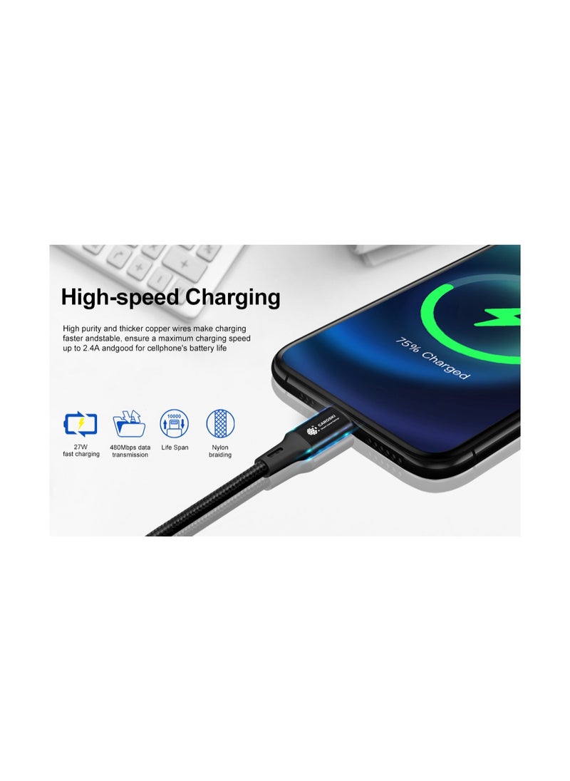 CAROSKI - CAROSKI USB A to USB C 3.0 Cable 5Gbps USB C Cable with 1.2M Length Type C Cable Fast Charge Compatible with Galaxy S21 ultra S21+ S20 FE A12 A21s Note 20 Ultra - Huawei - Image 1