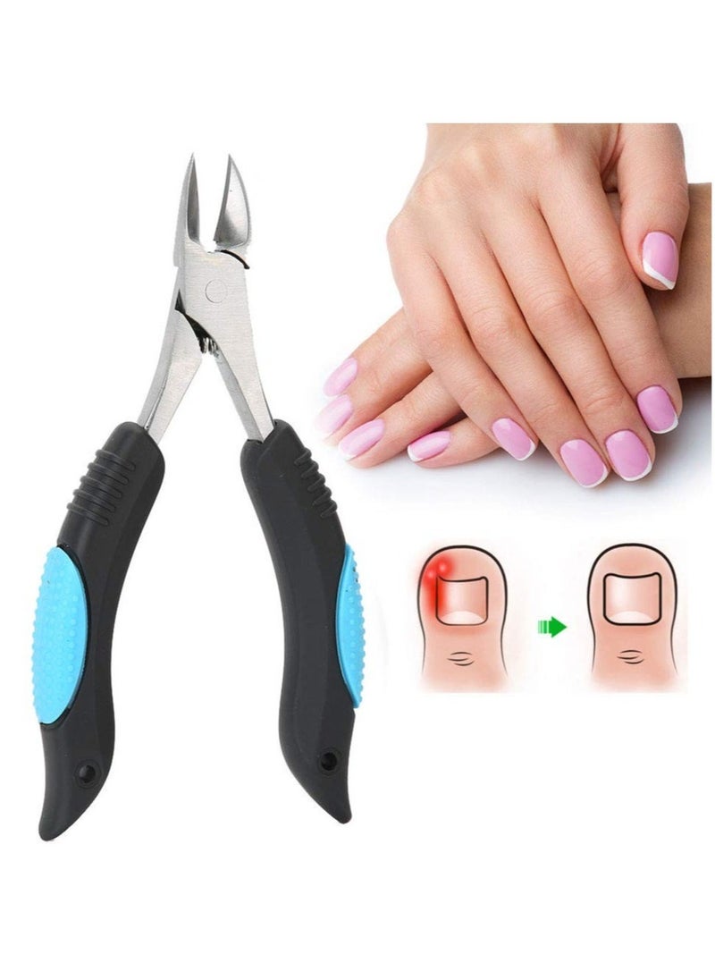 Generic Cuticle Trimmer, Non-Slip Professional Cuticle Nipper Stainless Steel Cutter, Fingernail Toenail Cuticle Scissors Pedicure Cutter Tool, Suitable for Nail Art Salons and Home Use  - Image 1