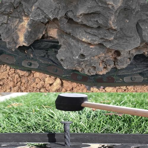 DasTior 40ft Garden Landscape Edging,Landscape Edging with 40 Landscape Spikes,Paver Edging 2 Inch Tall,Terrace Board Black… - Image 3