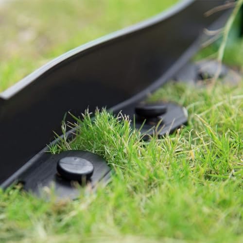 DasTior 40ft Garden Landscape Edging,Landscape Edging with 40 Landscape Spikes,Paver Edging 2 Inch Tall,Terrace Board Black… - Image 4