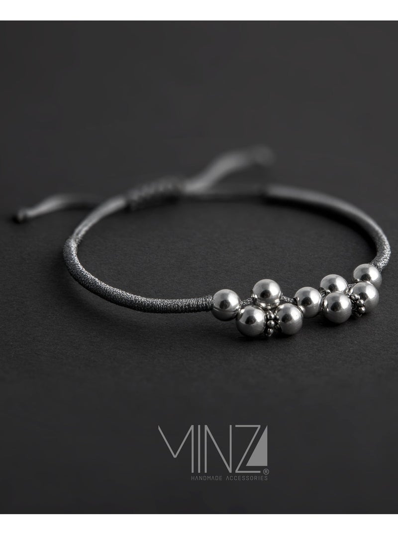 Minza ” Plata ” Pure 925 Sterling Silver, Handmade Bracelet for Women, Woven & Braided Bracelet, 3.200 grams of Silver, Jewelry for Casual & Special Occasion - Image 4