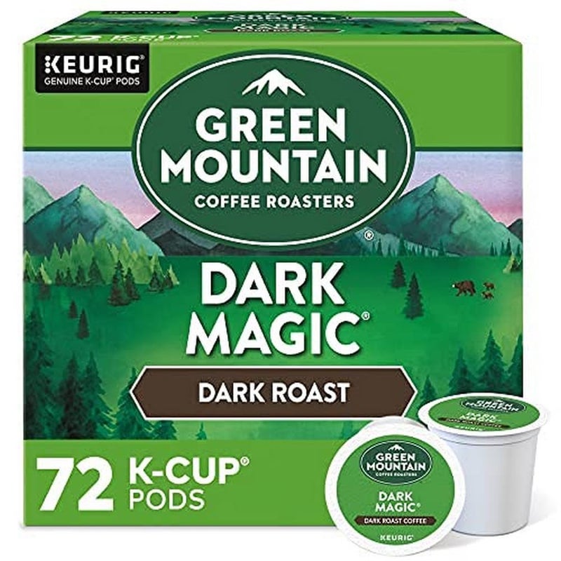 Green Mountain Coffee Roasters Dark Magic Keurig Single-Serve K-Cup Pods, Dark Roast Coffee, 72 Count - Image 1