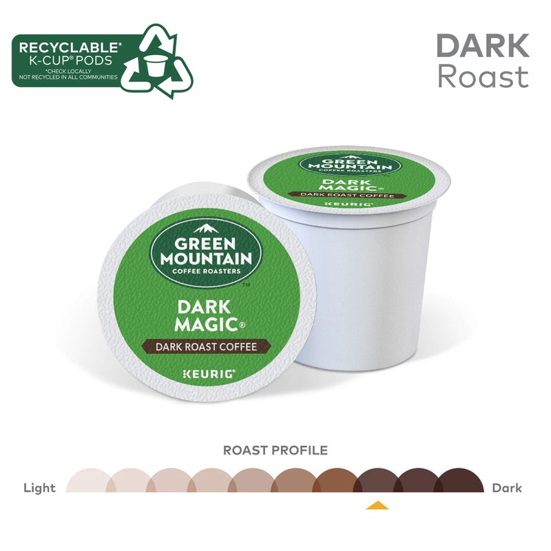 Green Mountain Coffee Roasters Dark Magic Keurig Single-Serve K-Cup Pods, Dark Roast Coffee, 72 Count - Image 5