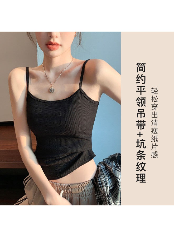 Moonbadi Thin And Breathable Strappy Camisole For Women, Versatile Layering Tank Top With Thin Straps, Stylish And Suitable For Outer Wear - Image 3