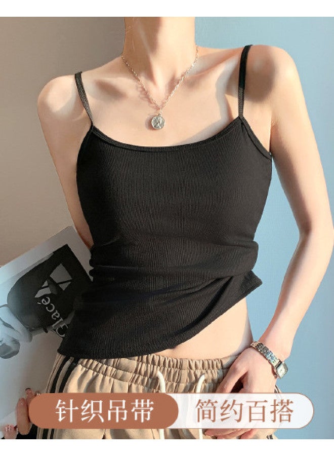 Moonbadi Thin And Breathable Strappy Camisole For Women, Versatile Layering Tank Top With Thin Straps, Stylish And Suitable For Outer Wear - Image 1