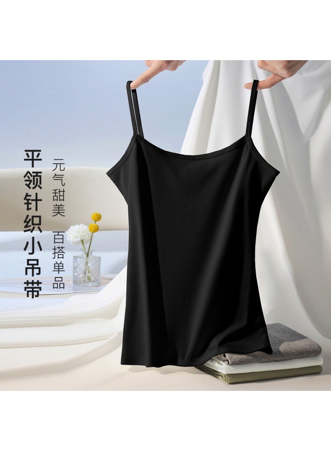 Moonbadi Thin And Breathable Strappy Camisole For Women, Versatile Layering Tank Top With Thin Straps, Stylish And Suitable For Outer Wear - Image 5