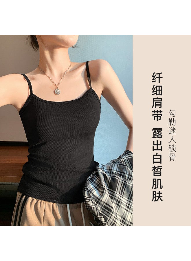 Moonbadi Thin And Breathable Strappy Camisole For Women, Versatile Layering Tank Top With Thin Straps, Stylish And Suitable For Outer Wear - Image 4