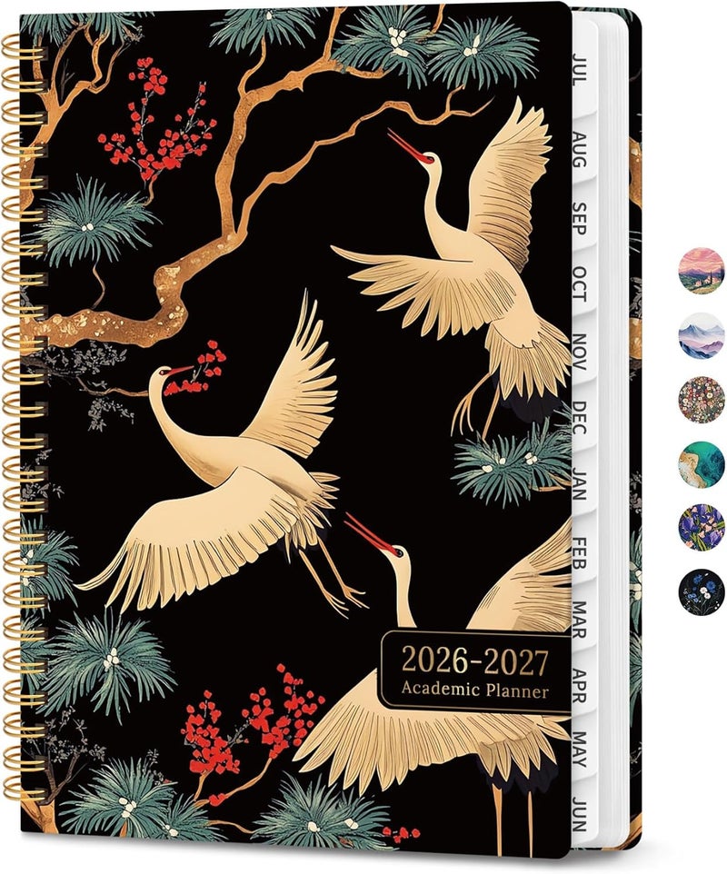 ZOTIA Planner 2026-2027, Monthly and Weekly Academic Planner July 2026 - June 2027, Hardcover Student Teacher Planning Agenda Calendar Book with Tabs, Perfect for Office School Supplies, A5 (6.3" x 8.5 - Image 1