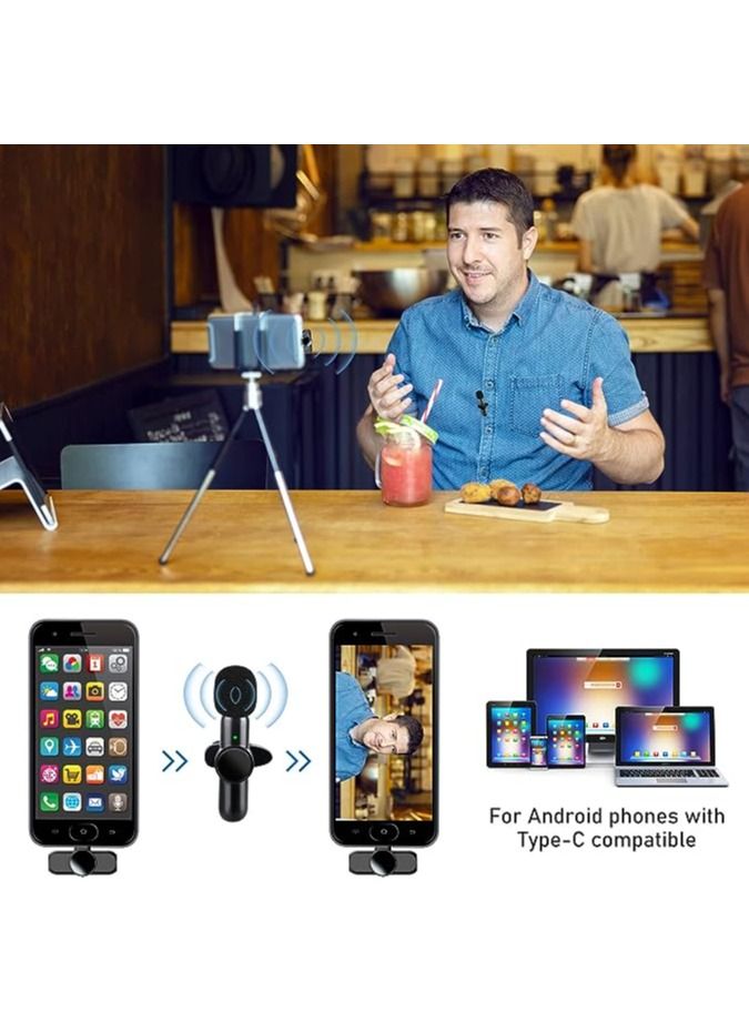 2.4G Wireless Lavalier Microphone Noise Cancelling Audio Video Recording for iPhone/iPad/Android/Xiaomi/Samsung Live Game Mic - Image 3