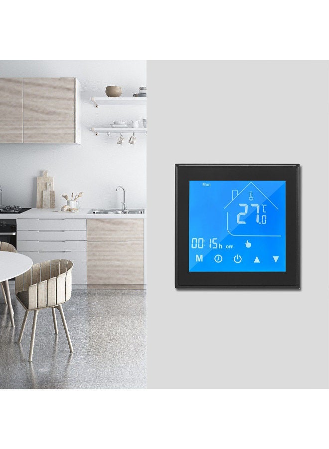 Tuya Zigbee Smart Thermostat Temperature Controller LCD Display Week Programmable for Water Heating Tuya APP Control Compatible with Alexa Google Home