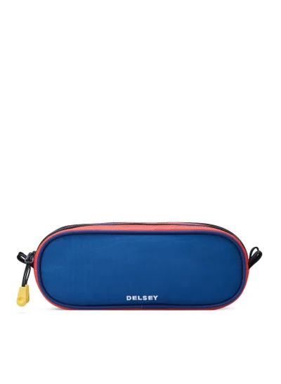 DELSEY Paris BTS 2023 Top Zip Opening Pencil Case 2 Compartment Blue 00338917302
