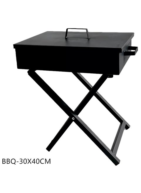 Portable Grill Camping Barbecue X-Shape Grilling BBQ Charcoal