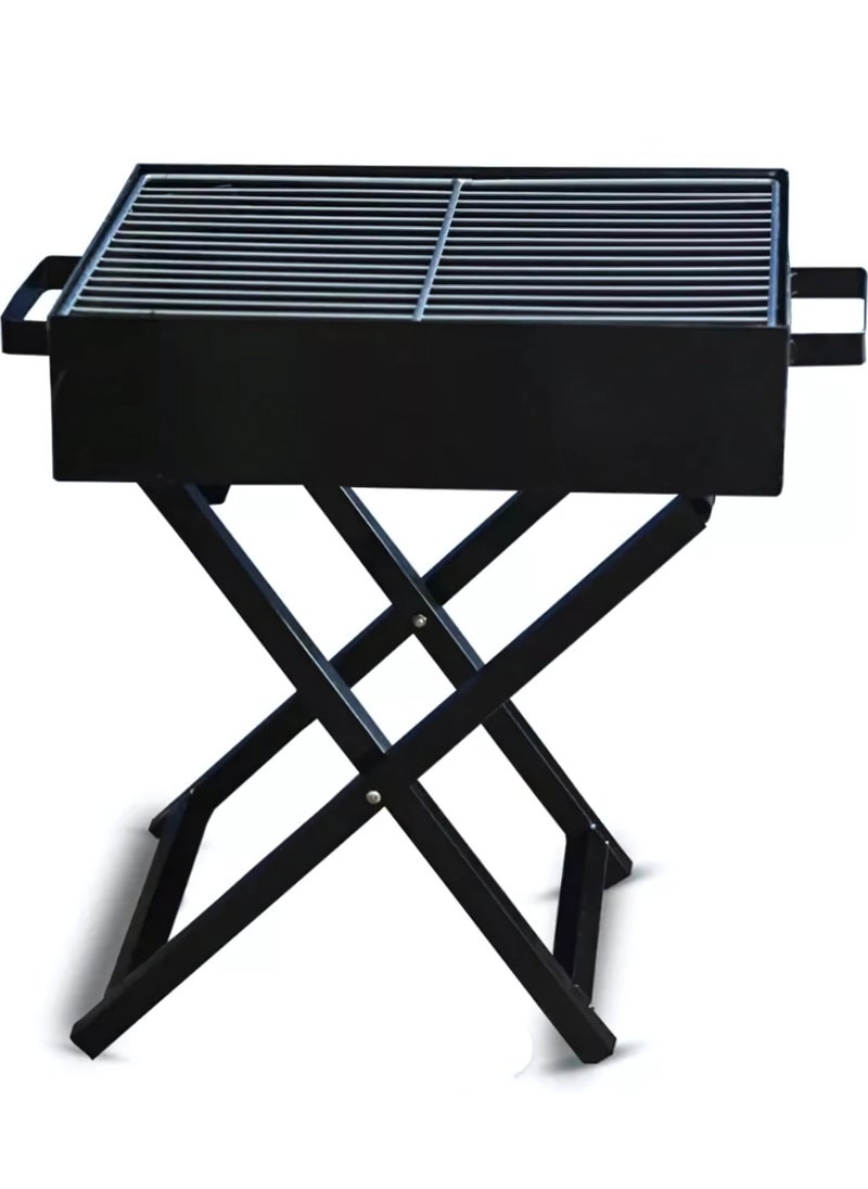 Portable Grill Camping Barbecue X-Shape Grilling BBQ Charcoal
