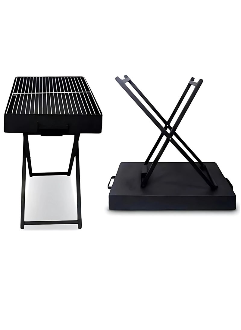 Portable Grill Camping Barbecue X-Shape Grilling BBQ Charcoal