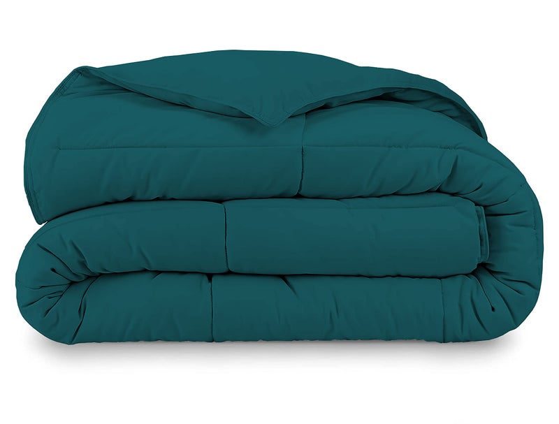 Razzai MammaYo Down Alternative Soft Quilted 300 GSM All Weather Comforter (90" x 100" Inches/228cm x 254cm) - Double Bed Comforters|Teal, Microfiber - Image 3