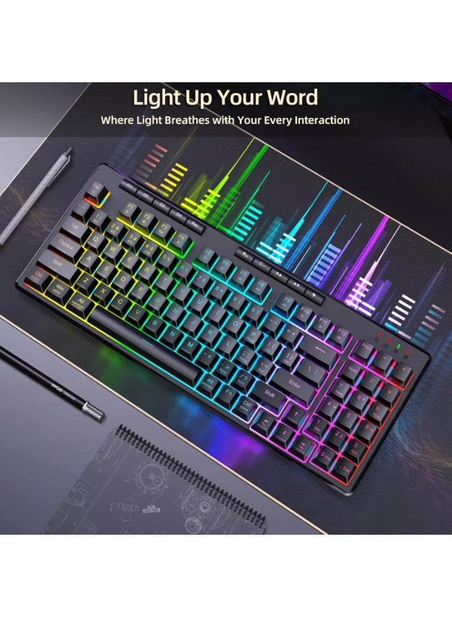 ريدراجون لوحة مفاتيح ألعاب سلكية K517 VARO Pro ثلاثية الأوضاع، لاسلكية، بلوتوث، إضاءة خلفية RGB، إحساس ميكانيكي مع 4 مفاتيح ماكرو، لوحة أرقام، بطارية 4000 مللي أمبير/ساعة - Image 5